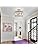 Jolof Store Farmhouse 3-Light Wood Grain Semi-Flush Mount Chandelier