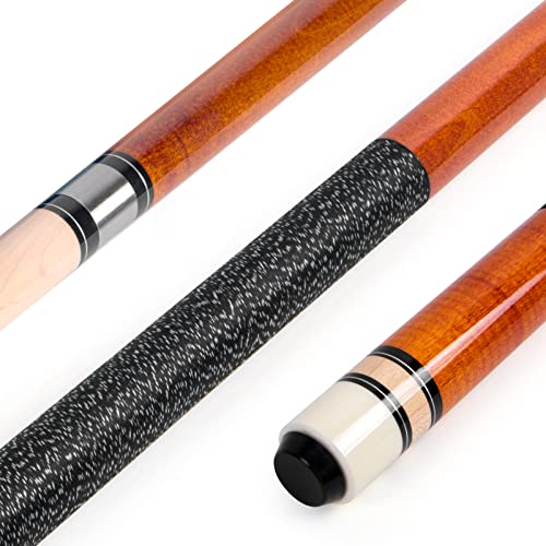 Aklot Pool Cue Set – 58 Inch Canadian Maple Wood Billiard Sticks, 4 Pack