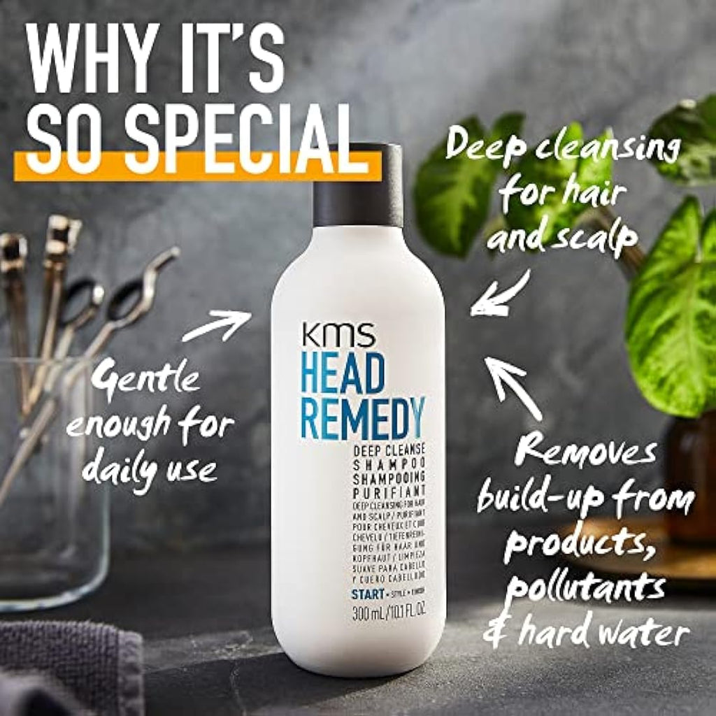 KMS Head Remedy Deep Cleanse Shampoo – Clarifying Hair Detox, 750ml