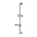 Ibergrif M20802 Shower Riser Rail | 60cm Chrome Wall Mounted Kit