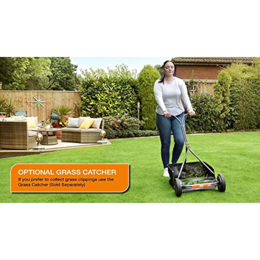 Flymo H400 Manual Cylinder Push Lawn Mower – 40cm Cutting Width