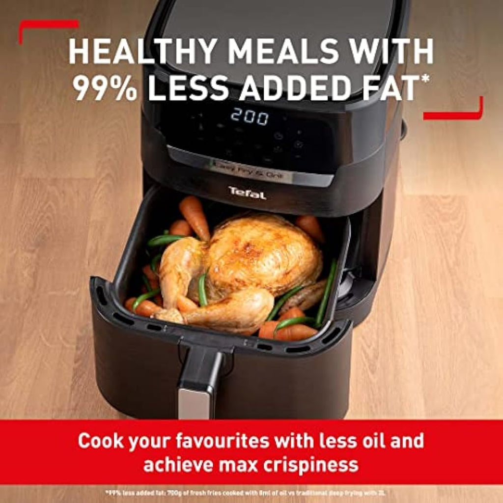 Tefal Easy Fry Precision 2-in-1 Digital Air Fryer & Grill | 4.2L Black