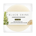 Black Shine Tea Tree Oil Bar Soap – Natural Handmade Cleanser for Oily Skin