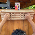 Wood Rock Climbing Hangboard with Phone Holder and Jugs