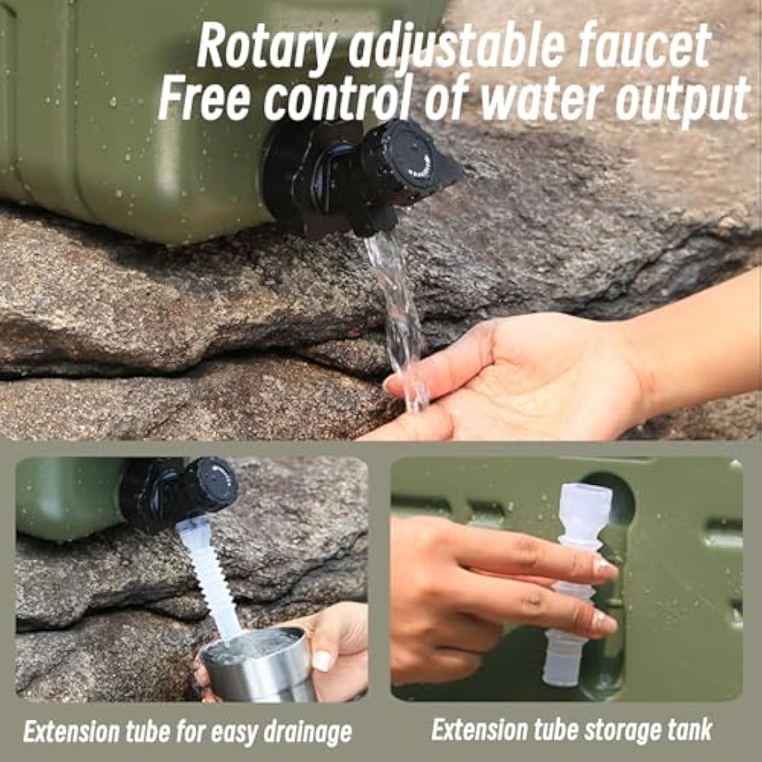 Jolof Store BPA-Free Camping Water Container with Tap – Portable Storage