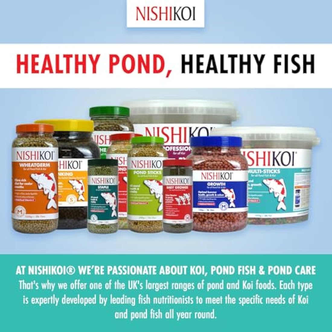 Nishikoi Multi-Sticks Floating Koi and Pond Fish Food - 1575g