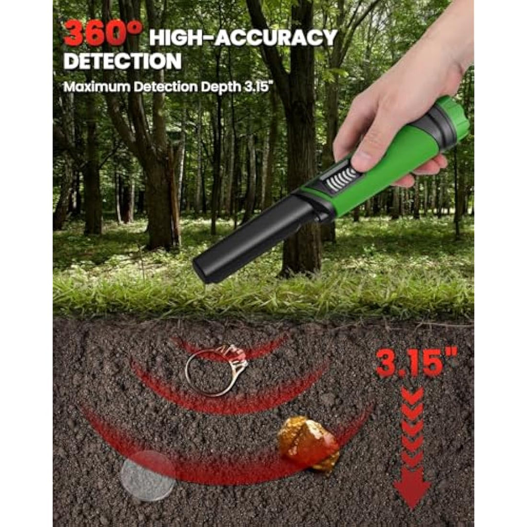 DR.ÖTEK Metal Detector Pinpointer | IP68 Waterproof Handheld with LCD Screen