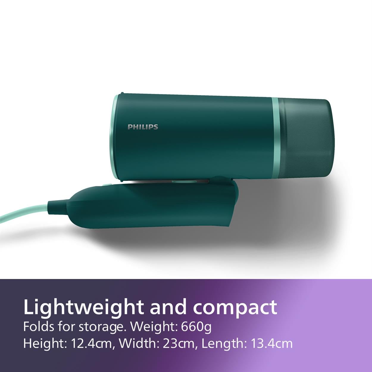 Philips 3000 Series Handheld Steamer - 1000W Foldable Travel Iron