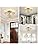 Modern Gold Crystal Chandelier | Semi-Flushmount Ceiling Light