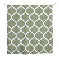 Moroccan Green Shower Curtain | Waterproof Polyester – 180x180cm