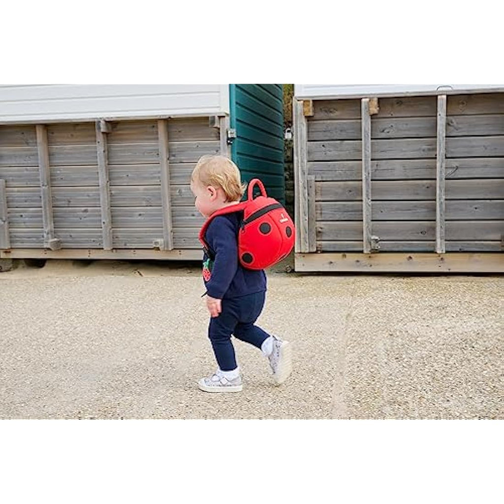 LittleLife Toddler Backpack with Safety Reins - Ladybird Design (1-3 Years)