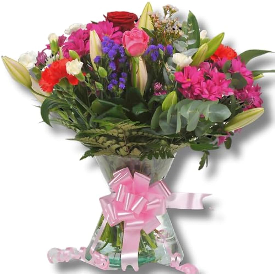 Fresh Flower Bouquet – Large Red Naomi Velvet Rose