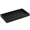 Luxspire Resin Bathroom Vanity Tray | Matte Black Countertop Organizer