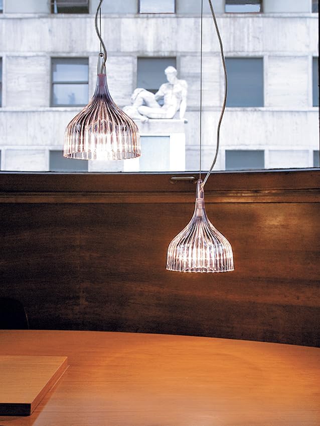 Kartell E Table Lamp by Ferruccio Laviani – Pink Polycarbonate Light