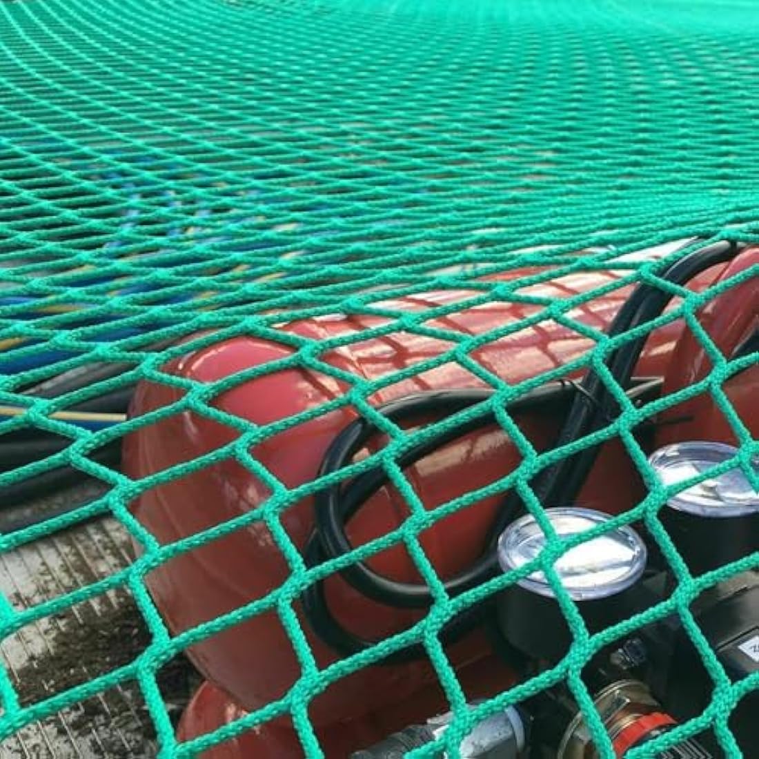 Heavy Duty Truck Cargo Net – Green Weather Resistant PP Mesh