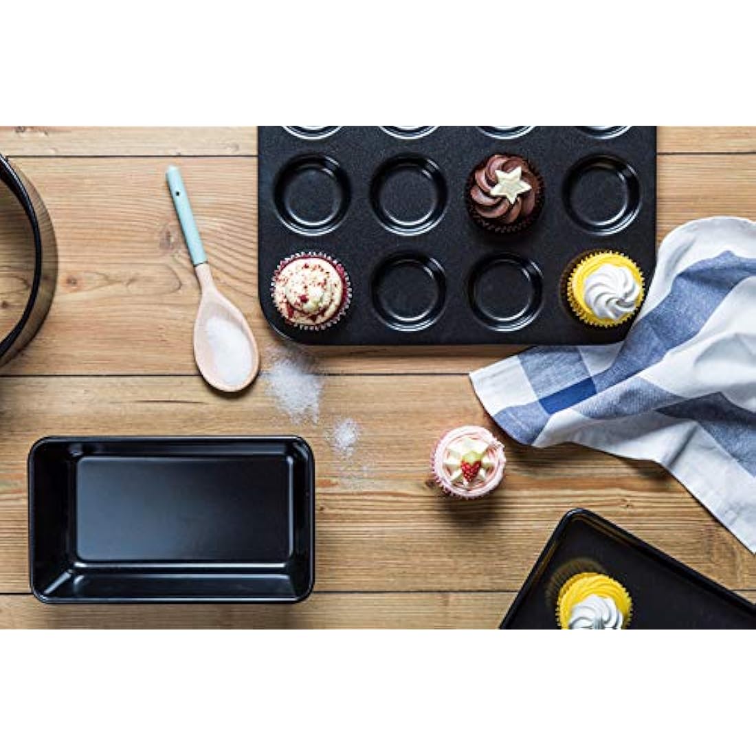 Jolof Store Square Cake Tin – 18cm Non-Stick Carbon Steel Pan