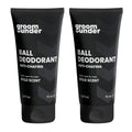 Groom Under Men's Ball Deodorant & Anti-Chafing Lotion with Aloe, 75ml 2-Pack