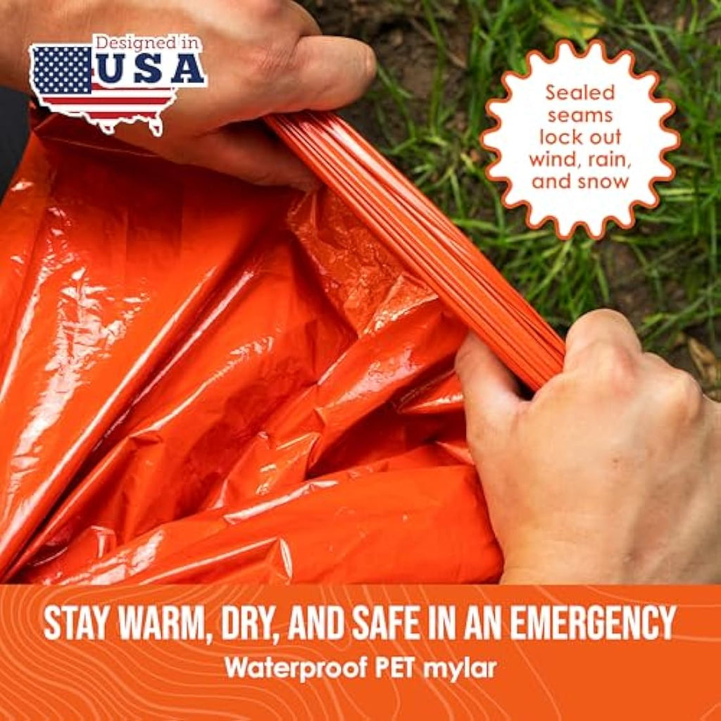 Go Time Gear Life Bivy Emergency Survival Sleeping Bag - Thermal Mylar