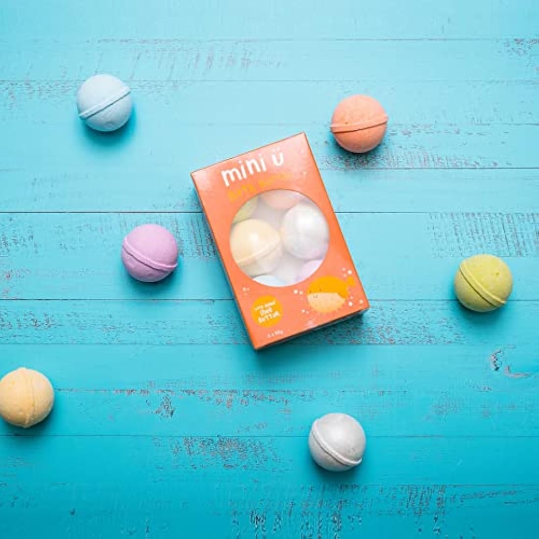 Mini U Kids Bath Bombs with Toys Inside - Shea Butter Set of 6