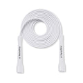 SwissSkip Speed Jump Rope – 5mm PVC Adjustable Fitness Rope, White
