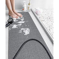 Loofah Shower Mat – Non-Slip Quick-Drying PVC Bath Mat, Grey