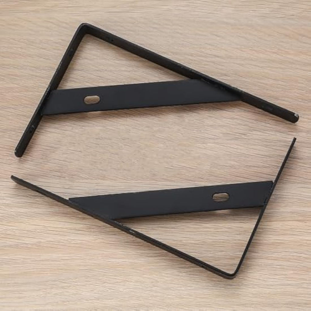 Jolof Store Heavy Duty Iron Shelf Brackets - 8 Pack Triangle Wall Mount