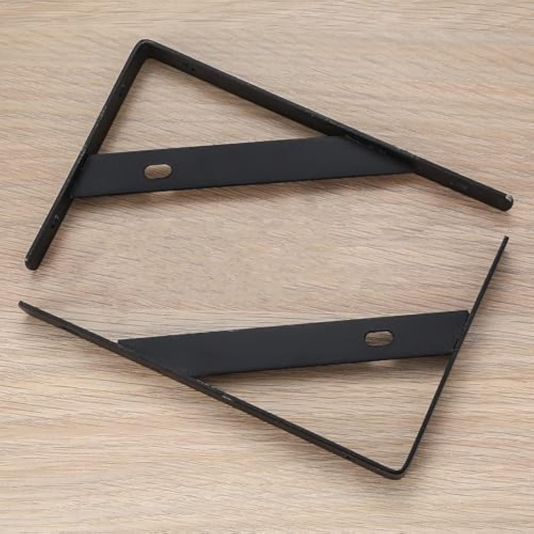 Jolof Store Heavy Duty Iron Shelf Brackets - 8 Pack Triangle Wall Mount