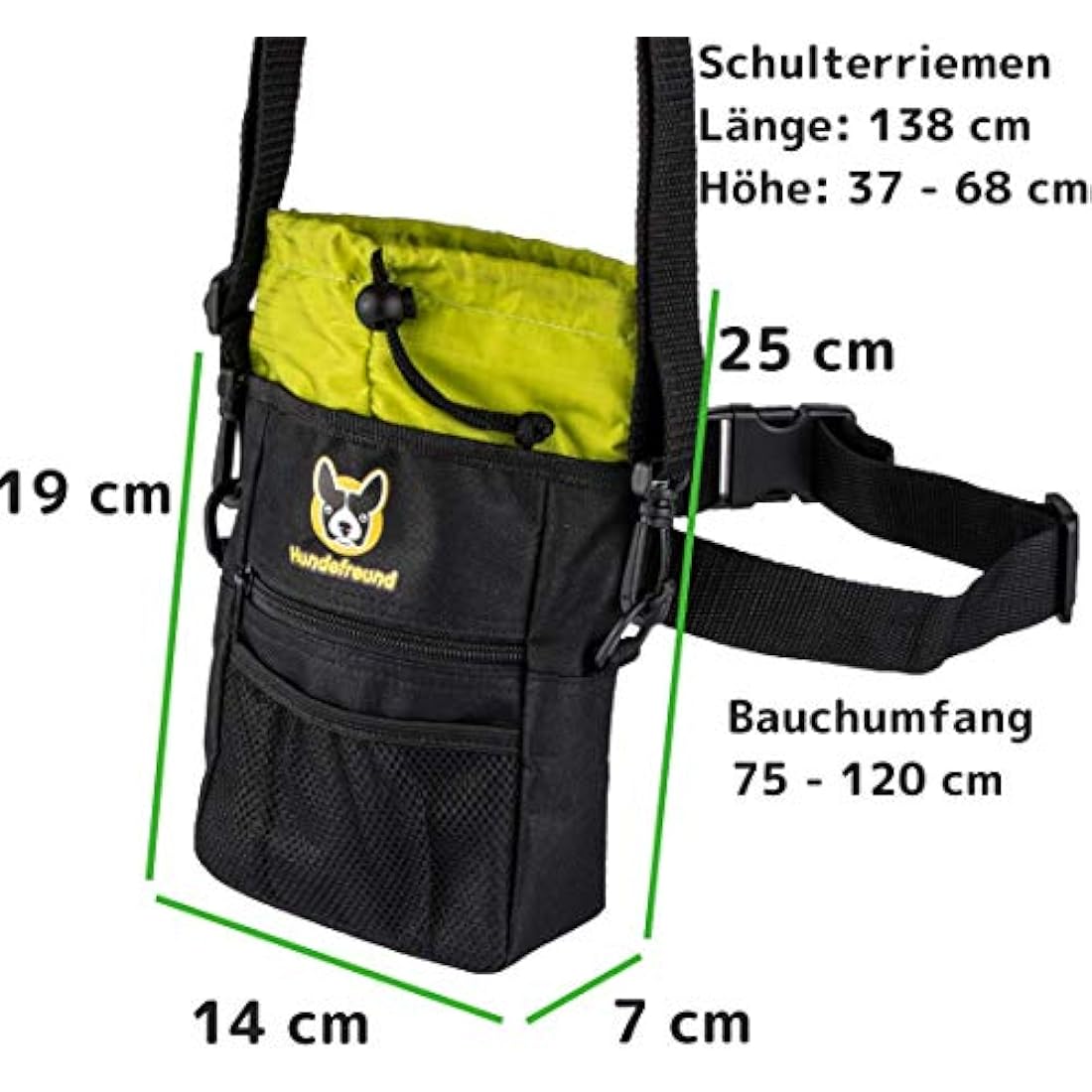 Hundefreund Dog Treat Bag | 4-in-1 Training Pouch with Waist Strap