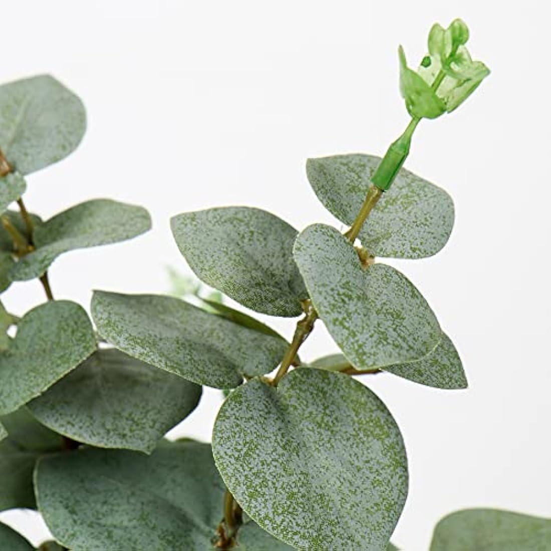 Artificial Eucalyptus Plant in White Pot - 36cm Faux Greenery