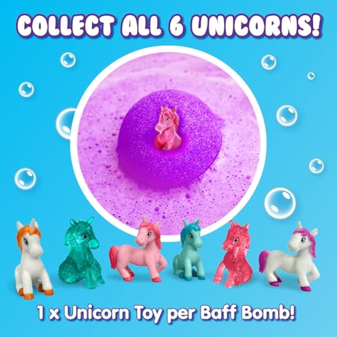 Zimpli Kids Unicorn Surprise Bath Bomb – Large Collectible Toy Inside
