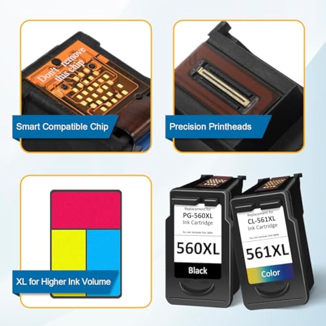CARTRIGO PG-560XL CL-561XL Ink Cartridges for Canon Pixma TS5350 TS7450
