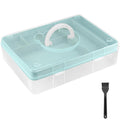 Craft Storage Box Clear Craft Stackable Large Sewing Box with 7 Compartment Tray Large Capacity for Medications, Sewing Supplies - image 1