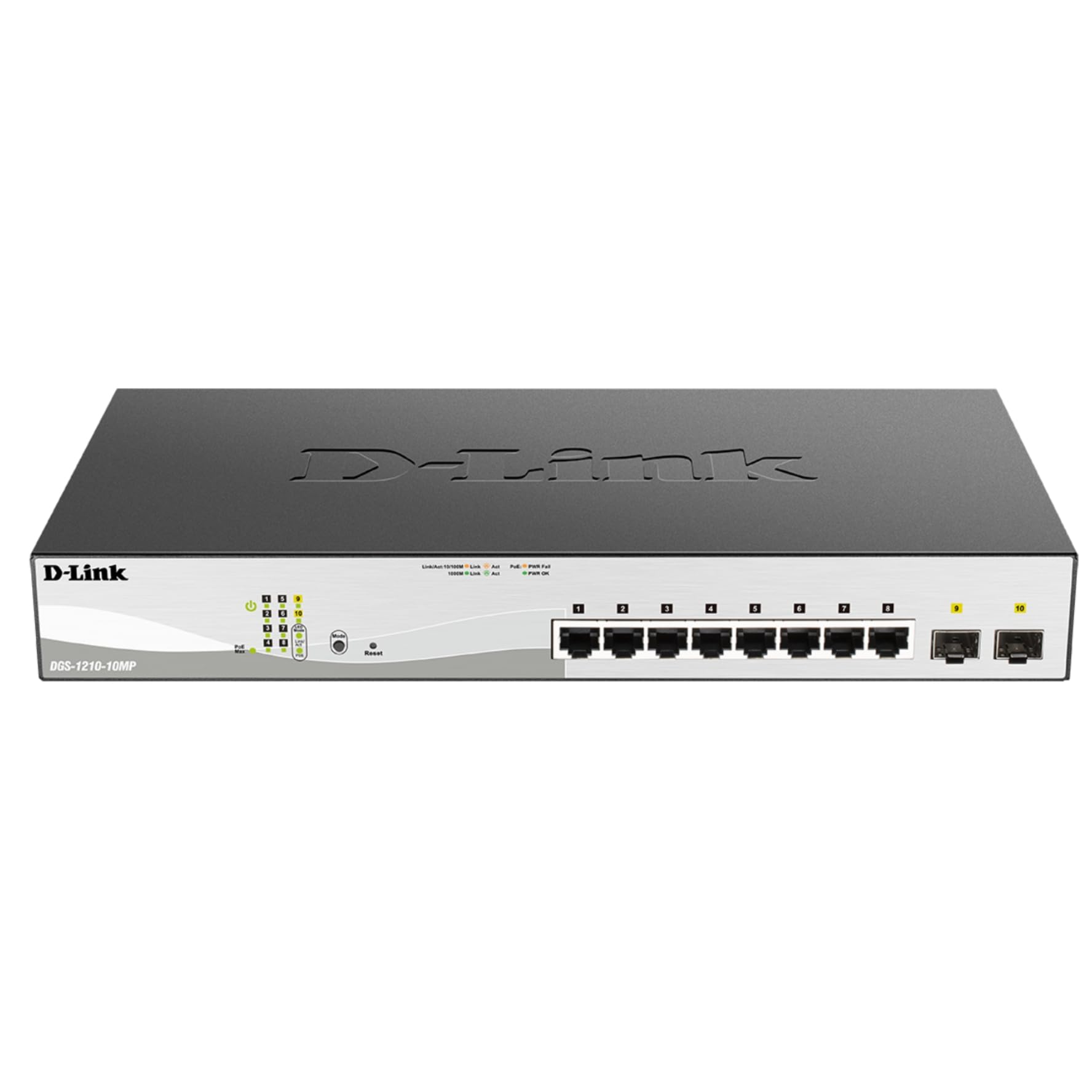 D-Link DGS-1210-10MP 10-Port Gigabit Smart Managed PoE Switch | 130W