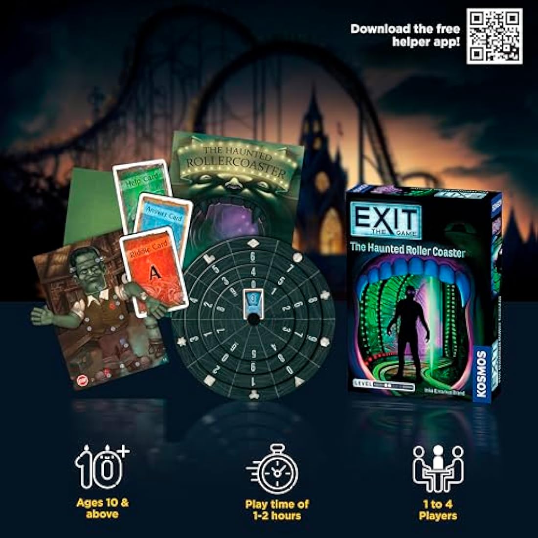 Thames & Kosmos EXIT: The Haunted Roller Coaster Escape Room Game