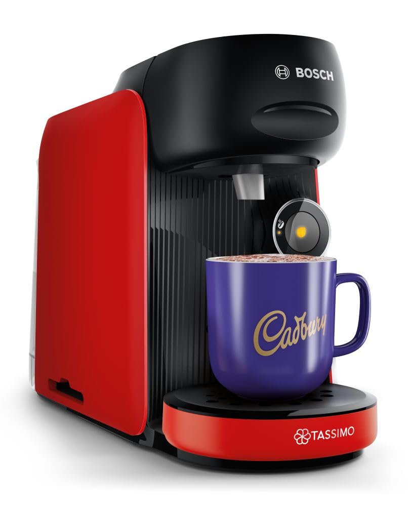 Bosch Tassimo Finesse TAS16B3GB Pod Coffee Machine, 0.7L - Red