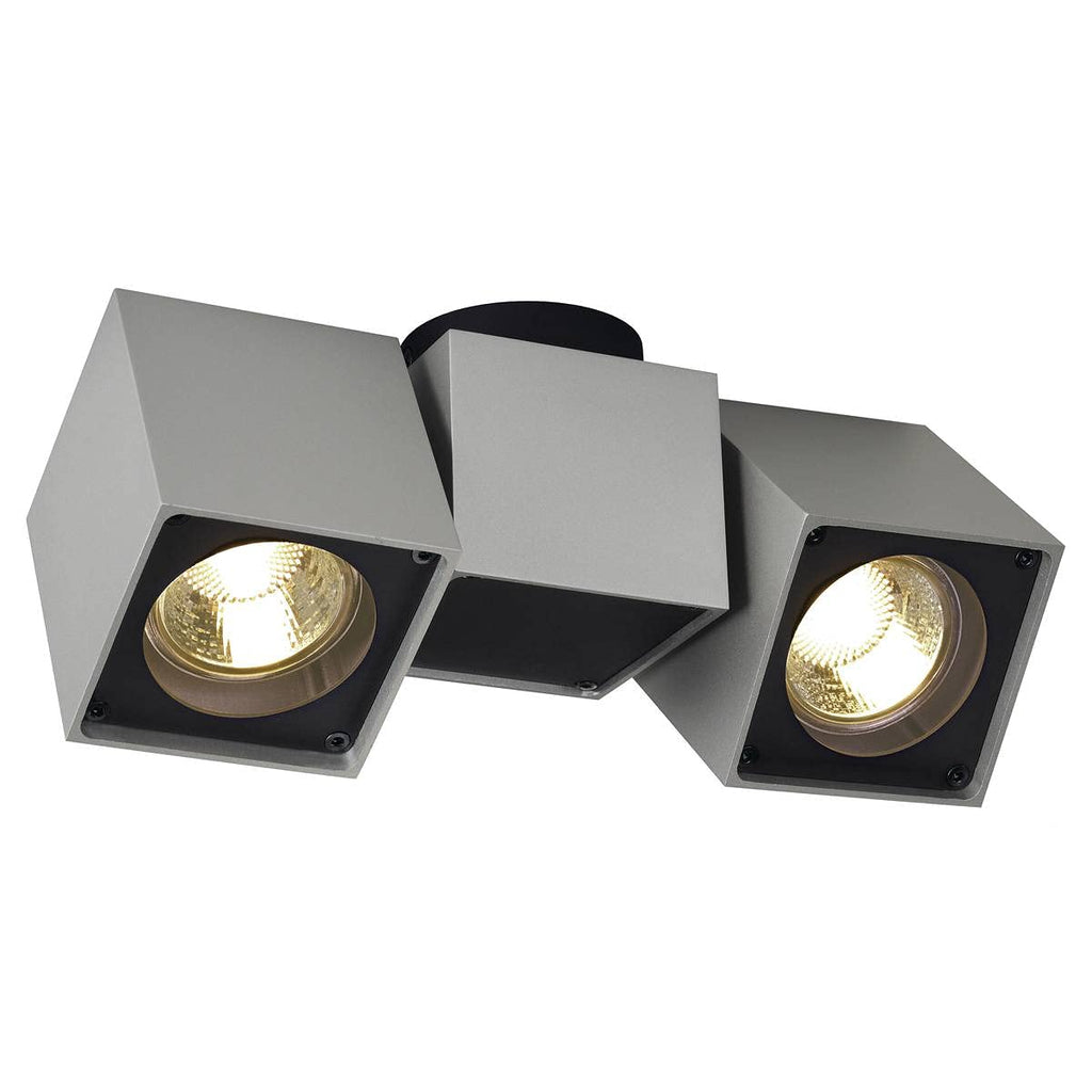 SLV Aluminium Surface-Mounted Wall and Ceiling Light - Grey, 50W