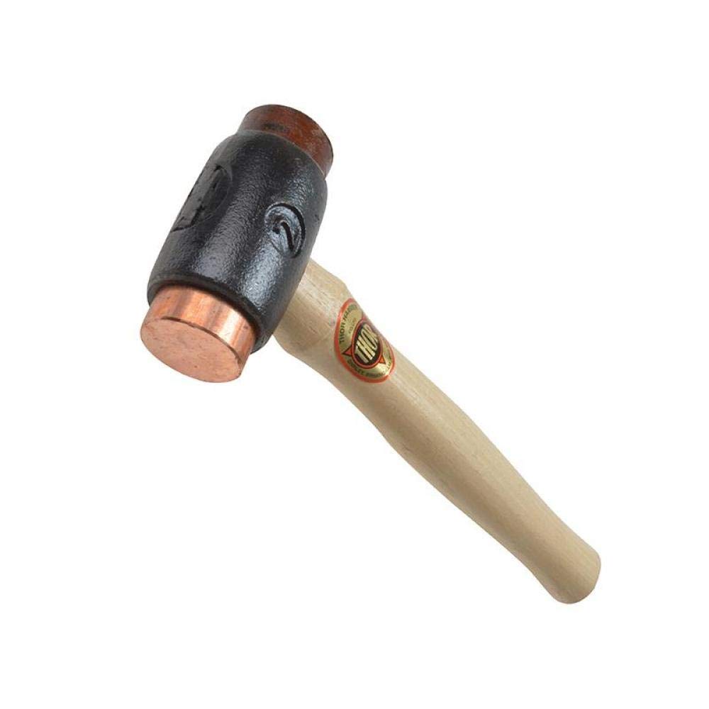 Thor Size 2 Copper and Rawhide Hammer – Iron Head with Wood Handle