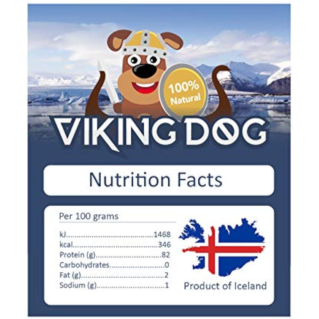 Icelandic Cod Skin Sticks – Natural Grain-Free Dog Treats 400g