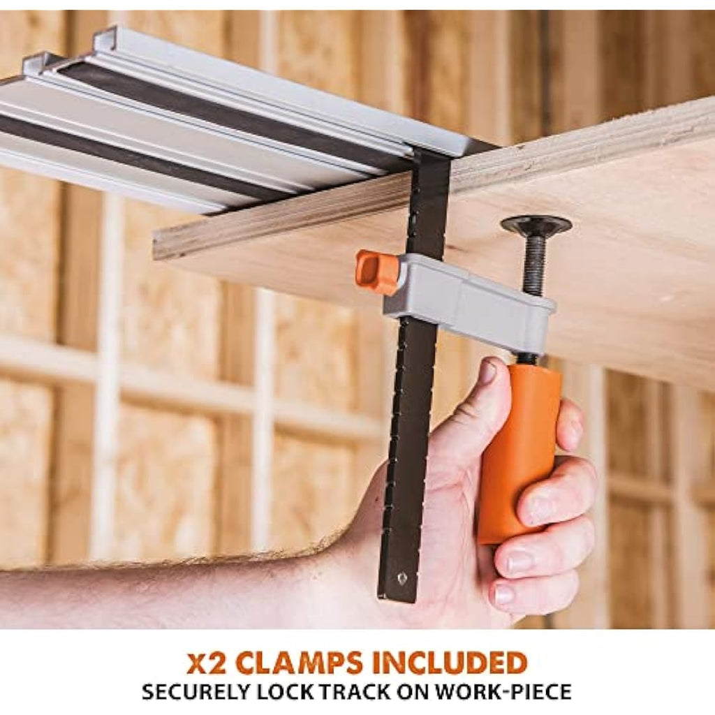 Evolution 1400mm Circular Saw Guide Rail Track | Includes Clamps & Bag