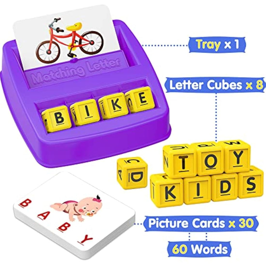 HahaGift Matching Letter Spelling Game - Educational Toddler Learning Toy