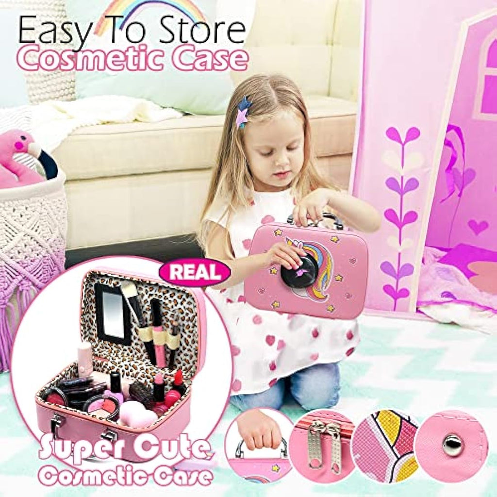 Kids Makeup Kit – 25pc Washable Non-Toxic Pretend Play Set