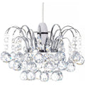 Jolof Store K9 Crystal Oriel Light Shade | Chrome Pendant Chandelier