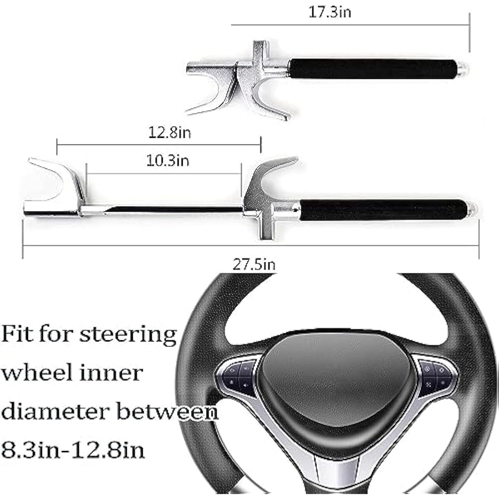 Jolof Store Universal Car Steering Wheel Lock – Anti-Theft Safety Hammer