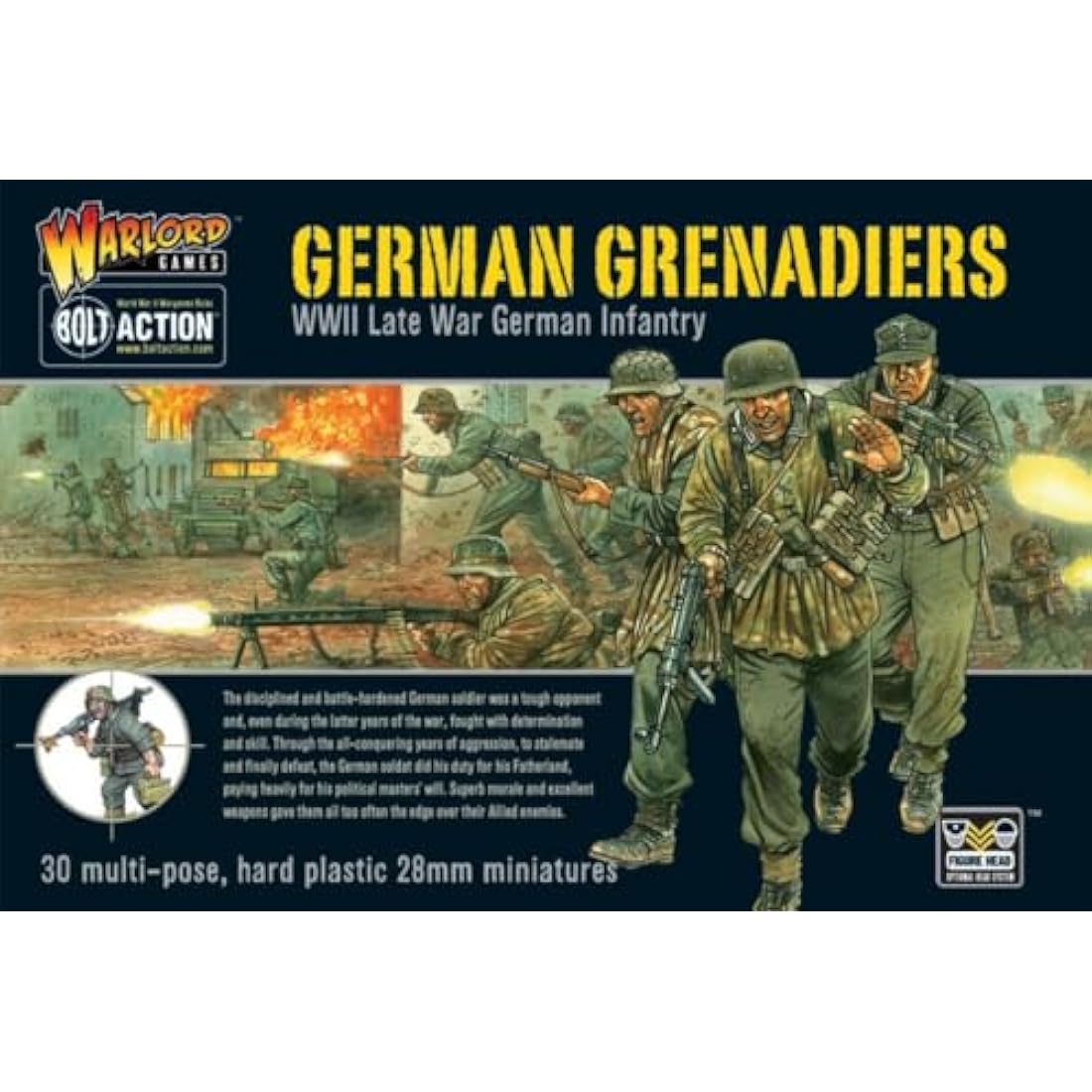Warlord Games German Army Grenadiers – 28mm Bolt Action WW2 Miniatures