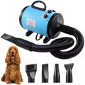 2800W Dog Hair Dryer | Low Noise Pet Grooming Blaster - Blue