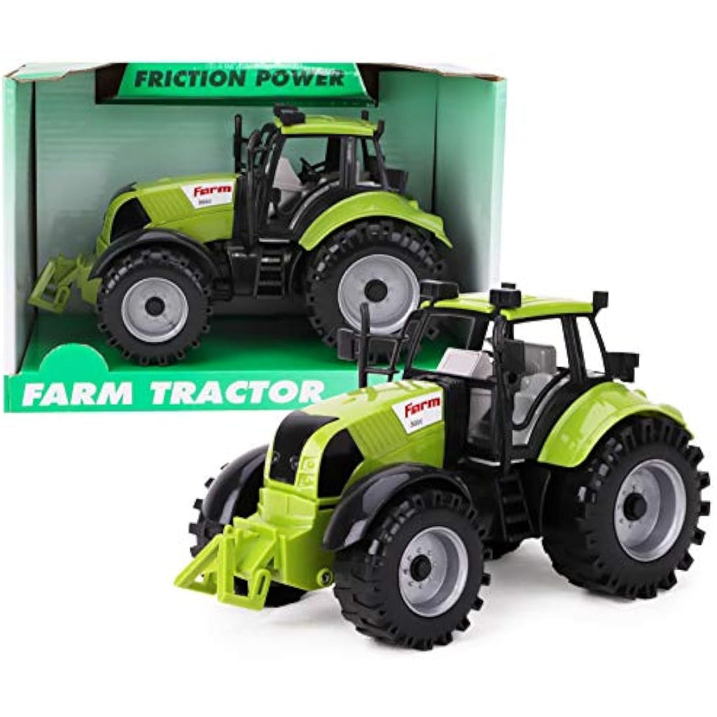 Jolof Store Friction Farm Tractor Toy with Opening Hood – 3 Colors