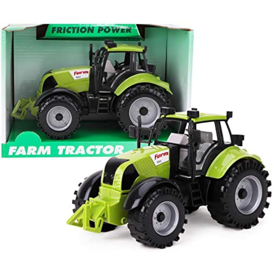 Jolof Store Friction Farm Tractor Toy with Opening Hood – 3 Colors