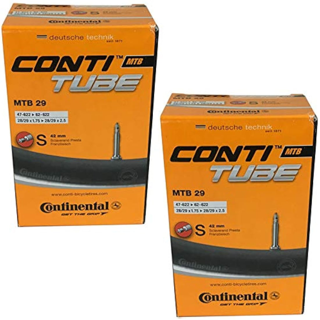 Continental 29" Mountain Bike Inner Tubes | 42mm Presta Valve (Pair)