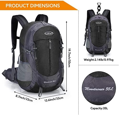 G4Free 35L Waterproof Hiking Backpack | Outdoor Trekking Daypack