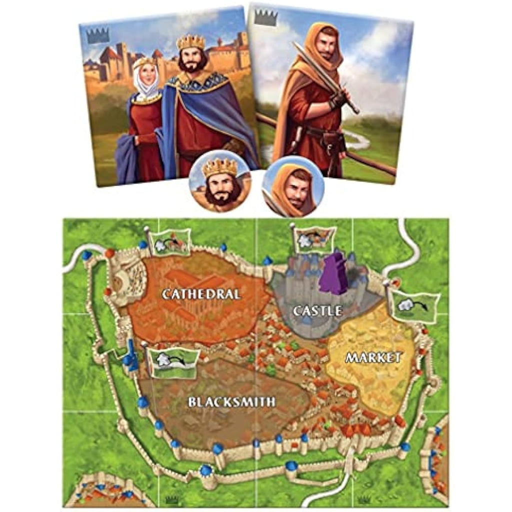 Z-Man Games Carcassonne Expansion 6: Count, King and Robber Board Game